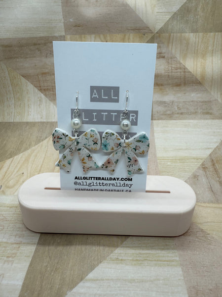 Coquette floral dangle earring 10