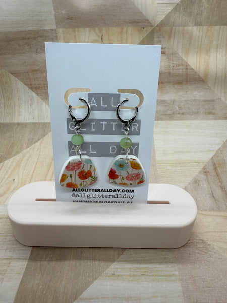 Coquette floral dangle earring 11