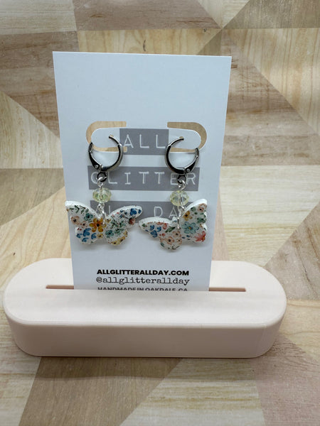 Coquette floral dangle earring 18