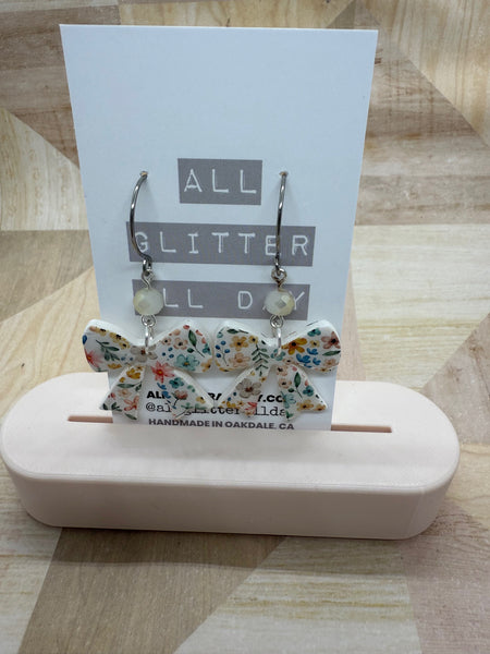 Coquette floral dangle earring 25