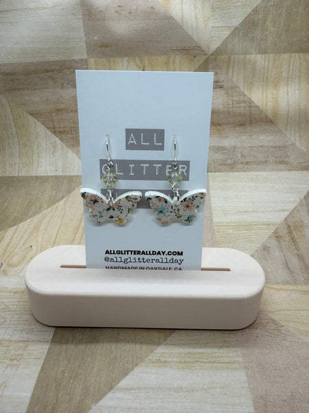 Coquette floral dangle earring 5