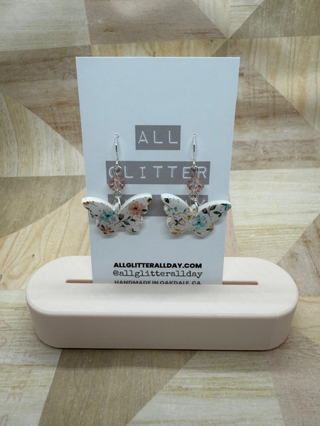 Coquette floral dangle earring 6