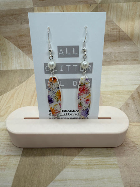 Coquette floral dangle earring 7