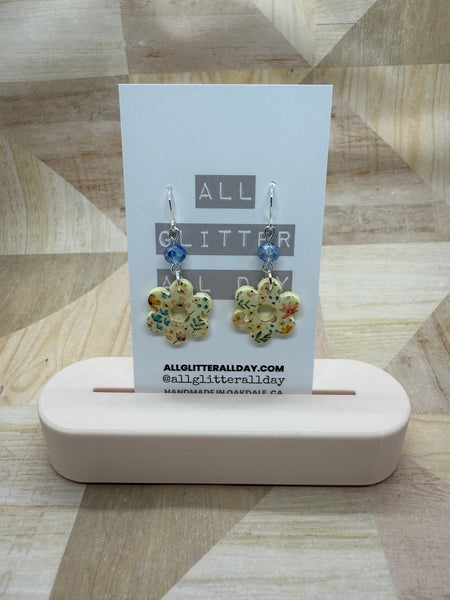 Coquette floral dangle earring 8