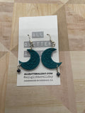 Beaded mini moon mandala earring