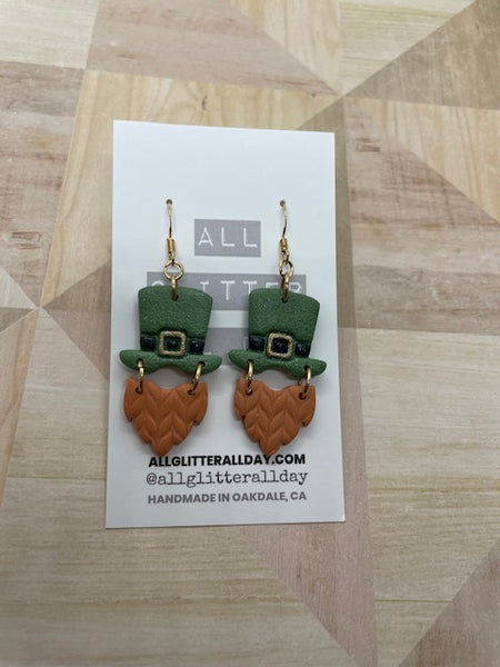 Lucky adorable leprechaun dangle earring