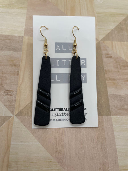 Chloe long dangle earring with resin-Multiple colors