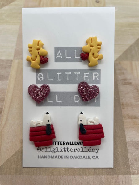 Snoop dog valentines day glitter stud pack