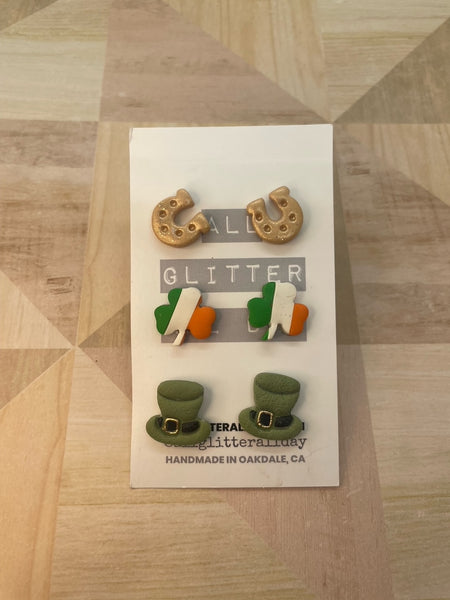 St. Paddys day earring stud pack
