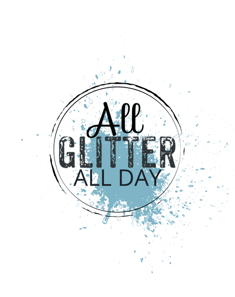 All glitter all day, gift cards